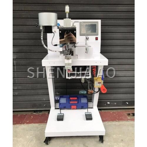 1PC Beading Nail Button Machine Four-claw Beading Clothing Buttoning Machine LH-198 Automatic Bead Shoes Hats Fabric Machine