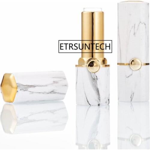 100pcs 12.1mm New Arrival Empty Lipstick Tubes DIY Lip balm tube Marbling Lip gloss Cosmetic Packing container F2747