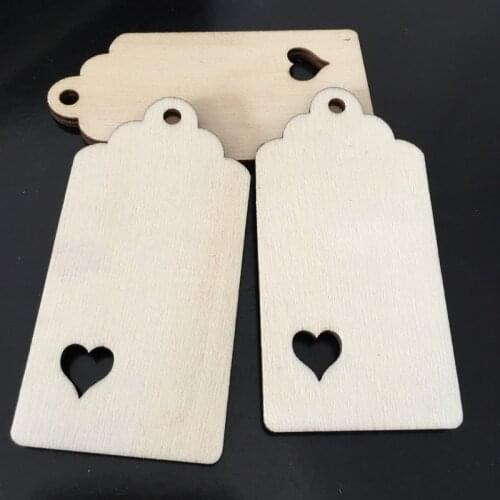 100pcs Kraft Gift Tags Heart Paper Tags with Jute Twine for DIY Crafts & Price Tags,Valentine,Wedding and Party Favor