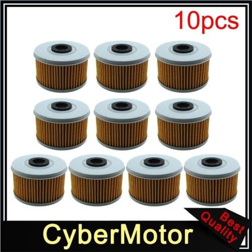 10x Oil Filter For Honda TRX350TM TRX450FM SXS500M2 TRX420FPM ATC250SX Replace OEM # 15412-HM5-A10