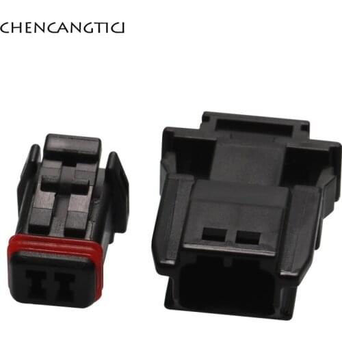 2 Sets 2 Pin Way Automotive Rearview Mirror Cable Connector Sensor Socket Plug For Cars Great Wall Havel MX19002S51 MX19002P51