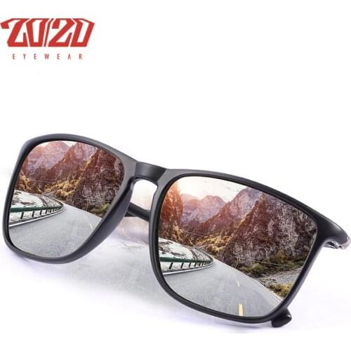 20/20 Brand Classic Polarized Sunglasses Men Driving TR90 Frame Sun Glasses Male Goggles UV400 Gafas TR138