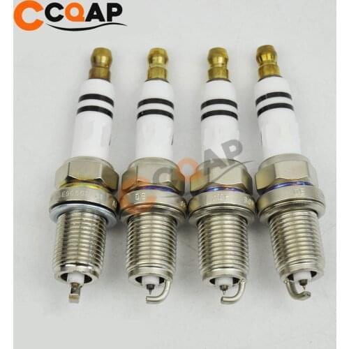 4-6pcs Iridium Spark Plug 06H905611 F7KPP332U For A3 A4 A6 Q3 Allroad 2.0L 06H 905 611