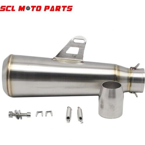 ALconstar-Motorcycle 51mm Universal Exhaust Muffler Modified Exhaust Stainless Steel For Most Motorbike ATV Motocross