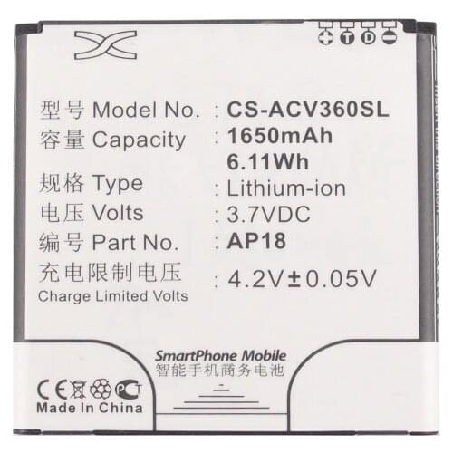 ALLCCX battery mobile battery AP18 for Acer Liquid E1 Liquid E1 Dou V360 with good quality and best price