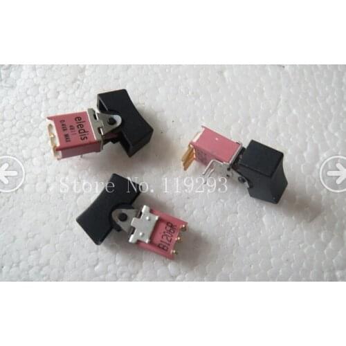 [BELLA]Taiwan original rocker toggle switches Miniature Waterproof Rocker Switch gilded curved feet 3 feet 2 files--50pcs/lot