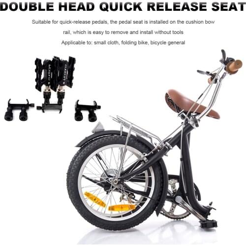 Pedal Holder Cycle Biking Entertainment Outdoor Quick Release for Brompton Folding Bike MKS EZY Aceoffix Bicycle