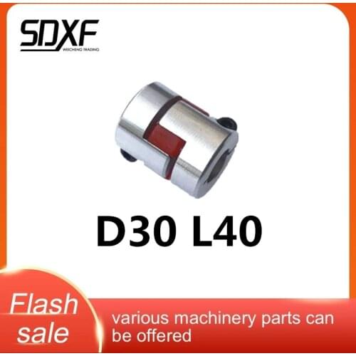 D30L40 series1PCS Flexible plum clamp coupler D30 L40 shaft size CNC Jaw shaft coupling 8/10/12/14/16mm D30L40