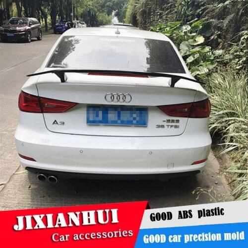 For Audi A3 Spoiler 2006-2018 Audi A3 Spoiler TF ABS plastic Material Car Rear Wing Color Rear Spoiler