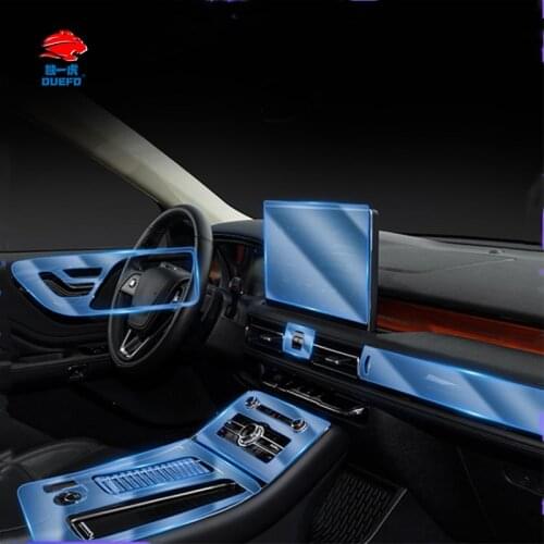 For Lincoln Aviator navigator TPU Dashboard Navigation Screen Protector Film Scratch Proof Anti Fingerprint Elastic Sticker