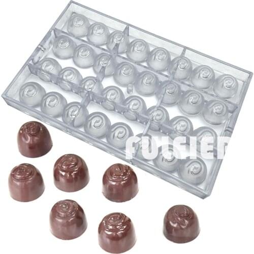 32 Holes Classic Chocolate Mould Polycarbonate Baking Maker Candy Mold Cake Decoration Confectionery Tool Bakeware