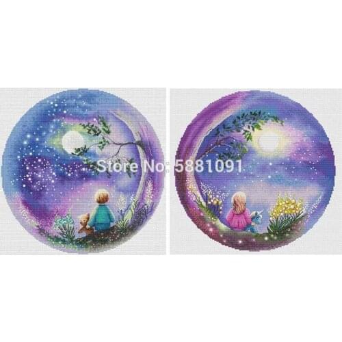 Little dreamer patterns Counted Cross Stitch 11CT 14CT 18CT DIY Chinese Cross Stitch Kits Embroidery Needlework Sets home decor