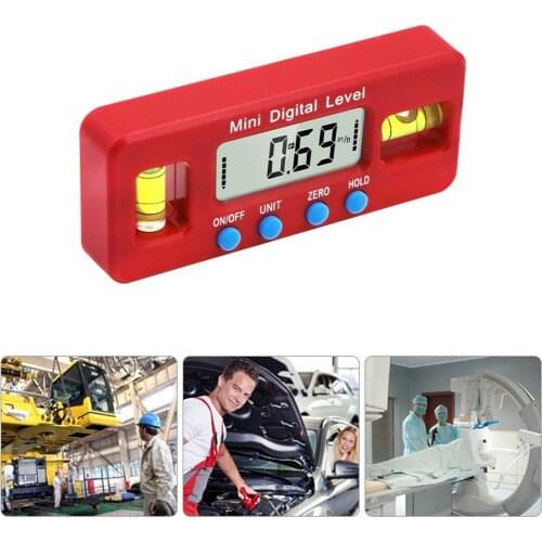 Mini Digital Protractor Inclinometer Magnetic Angle Finder Level Gauge