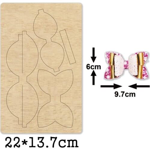 Fashion Multilayer Bow-knot Cutting Dies 2020 New Die Cut Bow wooden dies Suitable for Common Die Cutting Machines on the Market