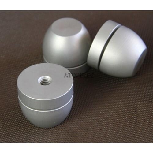 3-4pcs Set FE Speaker Stand Magaluma Feet Foot Anti Shock Absorption Alloy Beads Nail Spike for Loudspeaker AMP CD Dia. 33mm