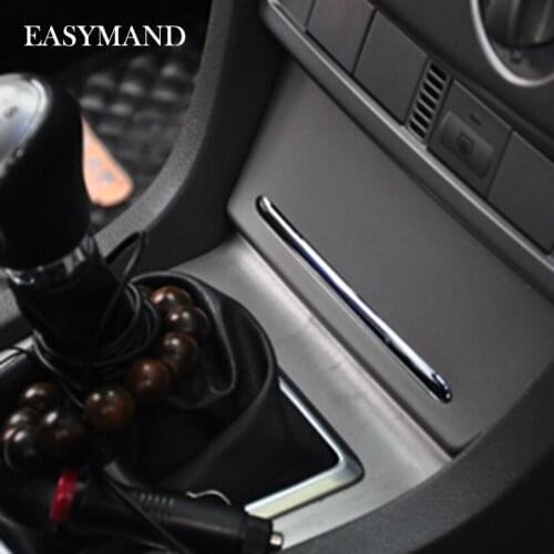 ABS Chrome Trim Classic Fox Ashtray Light Bar Refires Ashtray Decoration Strip Sticker Case For Ford Focus 2 MK2 2005-2015