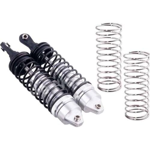 2 Pieces RC Car Upgrade Aluminum Alloy Front Shock Absorber 100mm For 1/10 Scale Models Hobby Traxxas Revo E-Revo Slayer Buggy