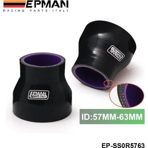 2.24"-2.48" 57mm-63mm Silicone Straight Reducer Hose For FORD Mustang GT 4.6L V8 96-04 EP-SS0R5763