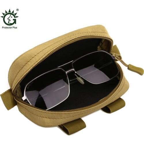 Tactical Military Molle Army Glasses Pouch Bag Multifunctional Eyewear Case Shockproof Outdoor Hunting Sunglasses Bags