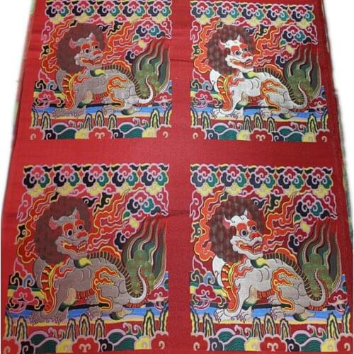 CF230 Chinese Dragon Silk Jacquard Satin Dress Fabric For Chinese Style Ancient Costume Robe Film Dress Decorative DIY Fabric
