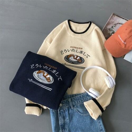 Harajuku Knitted Sweater Men Clothing Winter Pullover Men Sweater Fashion Harajuku Clothes Hip Hop 2XL 2021 New Arrivals