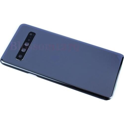 10Pcs Back Glass Battery Cover For Samsung Galaxy S10 5G G977 Rear Panel Door+Bezel Housing Replacement