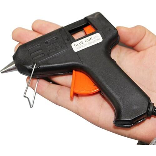 1 Pcs DIY plug high temperature heater melting hot glue gun 20W repair tool gun European standard plug uses 7mm glue stick