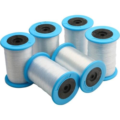 100-2500M/Roll Clear Color Plastic 0.2-1.0mm Clothing Sewing Thread Manual Stitching Craft Patch Steering-wheel Sewing Supplies