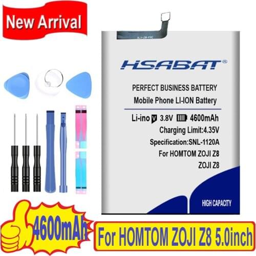 100% Original HSABAT 4600mAh Battery For HOMTOM ZOJI Z8 5.0inch MTK6750