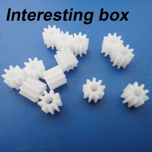 1009A 9 teeth 1.9 hole M0.5 spindle gear robot model accessories four-wheel drive motor plastic gear