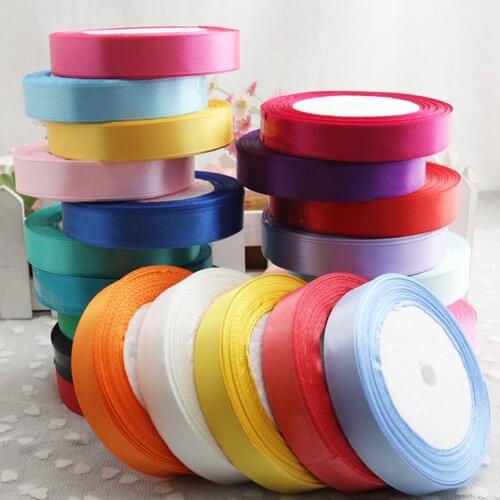 25Yards Satin Ribbon 15mm Grosgrain Ribbons DIY Bow Craft Decor for Gift Wrapping Wedding Party Decoration Scrapbooking Supplies