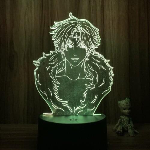 3D Nightlight Anime Hunter X Hunter Kulolo lushilufelu Action Figure 7 Colors Touch Optical Illusion Table Lamp Gift Decor Model