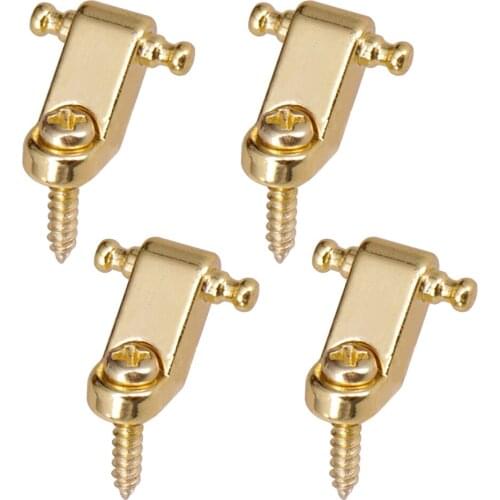 4x String Tree Retainer Assembly Trees Guide FElectric Guitar Parts, Golden