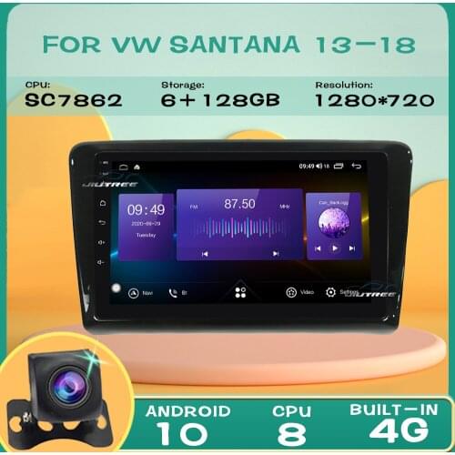 2Din Android Car Radio Multimedia Video Player For Volkswagen VW Santana 2013-2018 GPS Navigation Stereo receiver Tape Recorder