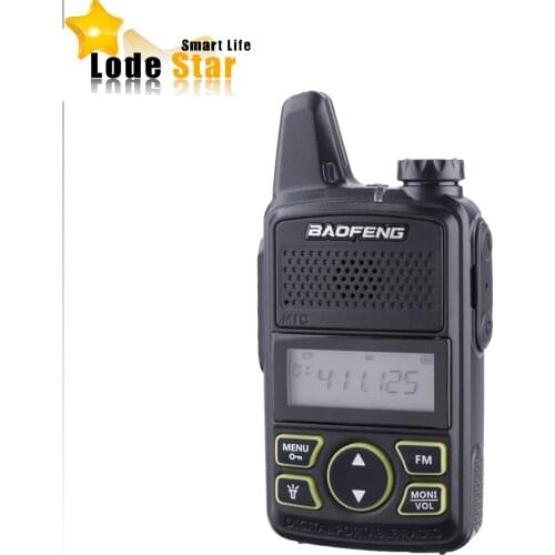 Original BAOFENG T1 MINI Two Way Radio BF-T1 Walkie Talkie UHF 400-470mhz 20CH Portable Ham FM CB Radio Handheld Transceiver