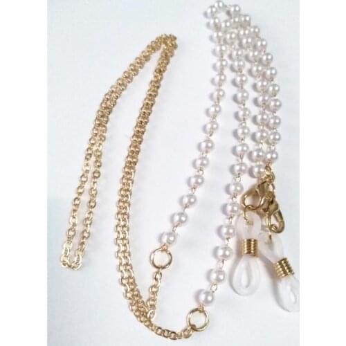 Glasses Chain Pearl Glasses Chain Anti-slip Anti-lost Mask Chain Mask Lanyard Mask Comfortable Belt Adjustable Glasses Chain