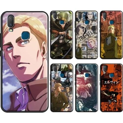 Erwin Smith Attack on Titan Phone Case For Vivo Y1S Y11 2019 Y12 Y15 Y17 Y19 Y20 Y30 Y50 Y91C V17 Neo V20 SE Cover