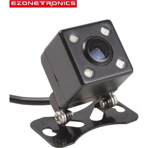 Ezonetronics AHD Auto 4 LED Rear View Night Vision Waterproof Wide Angle Vehicle Parking Backup Camera for Universal Car