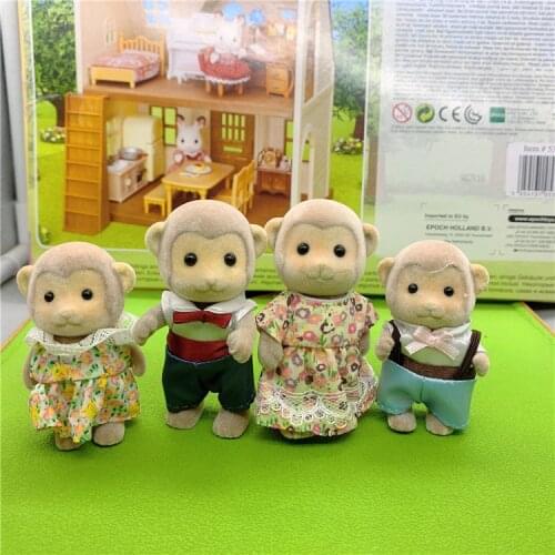 Geniune Sylvanian Doll Families Dollhouse Animal Figures furniture set clothes house food without package