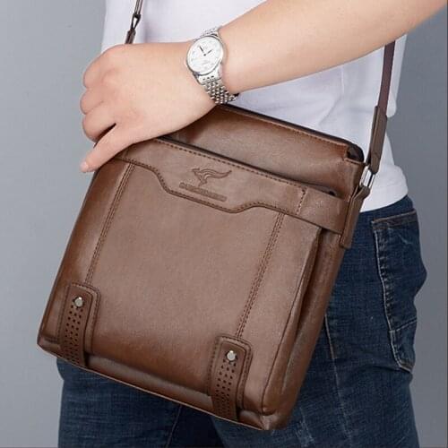 Hot Sale New Brand PU Leather Shoulder Bags Crossbody Bags for Men Messenger Bag Male Small Man Flap Mens Travel New Handbags