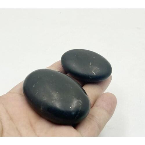 Sale 1pcs Tumbled Shungite Stone Healing 45mm,60mm,Contain Carbon Fullerenes,Energy Stone Used For Meditation and Energy Balace