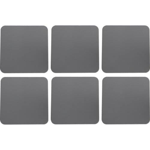 Justdolife 6PCS Hot Pad Square Mat Nonslip Leather Coaster Drink Coffee Cup Mat Easy To Clean Placemats Tea Pad Table Pad Holder