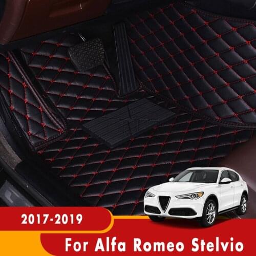 Carpets For Alfa Romeo Stelvio 2019 2018 2017 Car Floor Mats Auto Waterproof Accessories Interiors Styling Automobiles