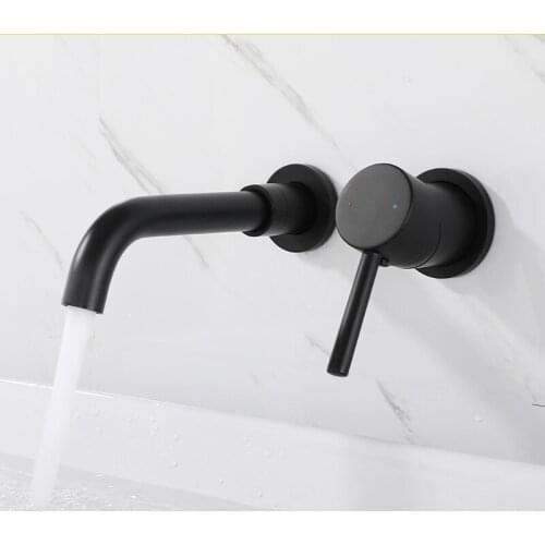 Round Cold Hot Bathroom Water Taps Waterfall Washbasin Mixer For Bathroom - Different Finishes S79-432