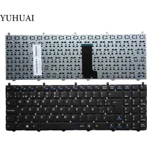 New Spanish Keyboard FOR HASEE DNS Clevo K610C K650D k590C K570N SP laptop keyboard without frame
