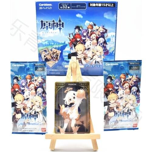 2021 New BANDAI Aether Mondstadt CARD COLLECTION Genshin Impact Card Kaeya Collection Card Children Toys Gift