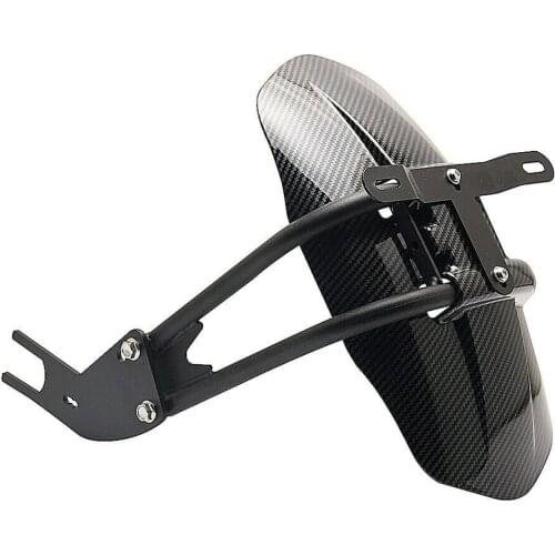 Carbon Fiber Pattern Rear Hugger Wheel Guard License Plate Holder for Yamaha MT-09 /10