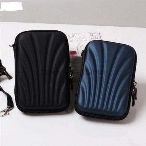 By dhl 500pcs PTSP Shell Waterproof Portable external 2.5inch hdd bag case External Hard Disk Drive Bag EVA PU Carry Case