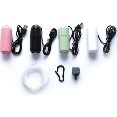 Portable Mini USB Aquarium Fish Tank Oxygen Air Pump Mute Energy Saving Supplies Aquatic Terrarium Fish Tank Accessories