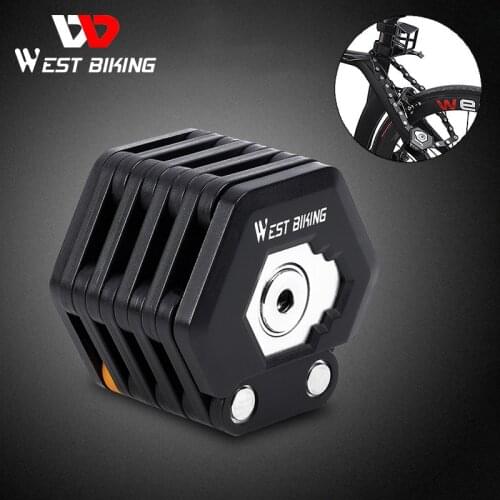 WEST BIKING High Security Foldable Bike Lock MTB Road Bicycle Hamburg Lock Anti-Theft Scooter Electric E-Bike Cycling Chain Lock